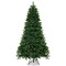 Green PVC 6/7/8 ft Hinged Christmas Tree Warm White LED Lights